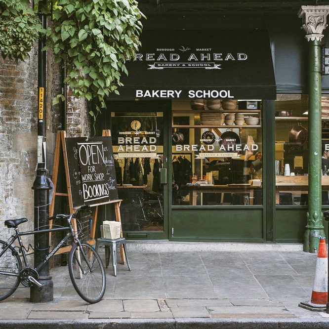 black steel lamp post