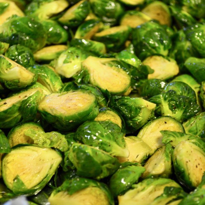 Crisp Roasted Balsamic Brussel Sprouts