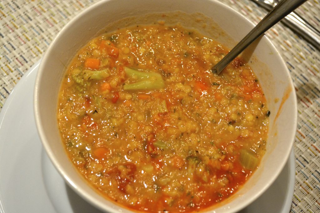 easy vegan lentil soup recipe