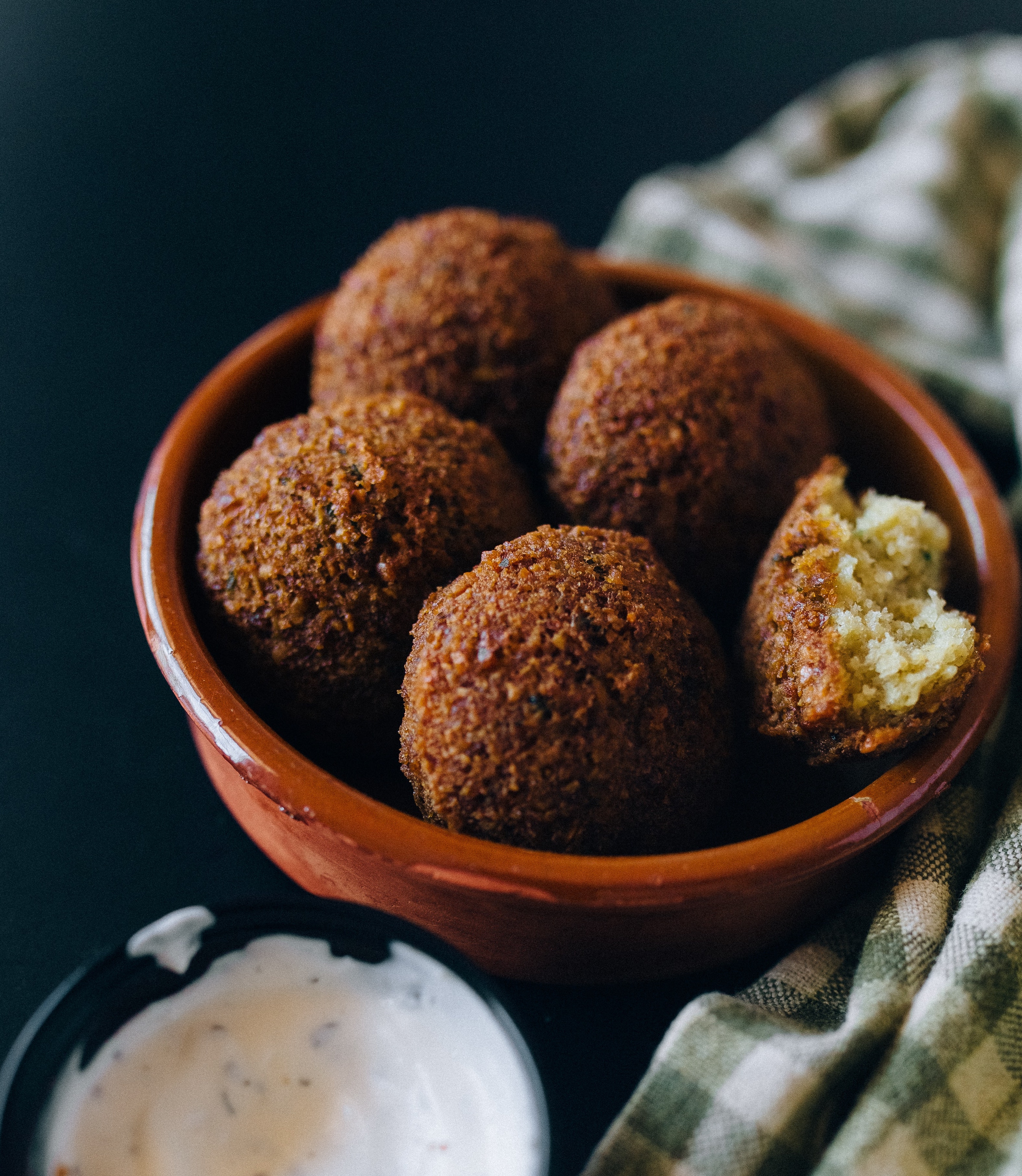 the best baked vegan falafel